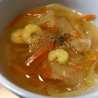カレー風味のオニオンスープ